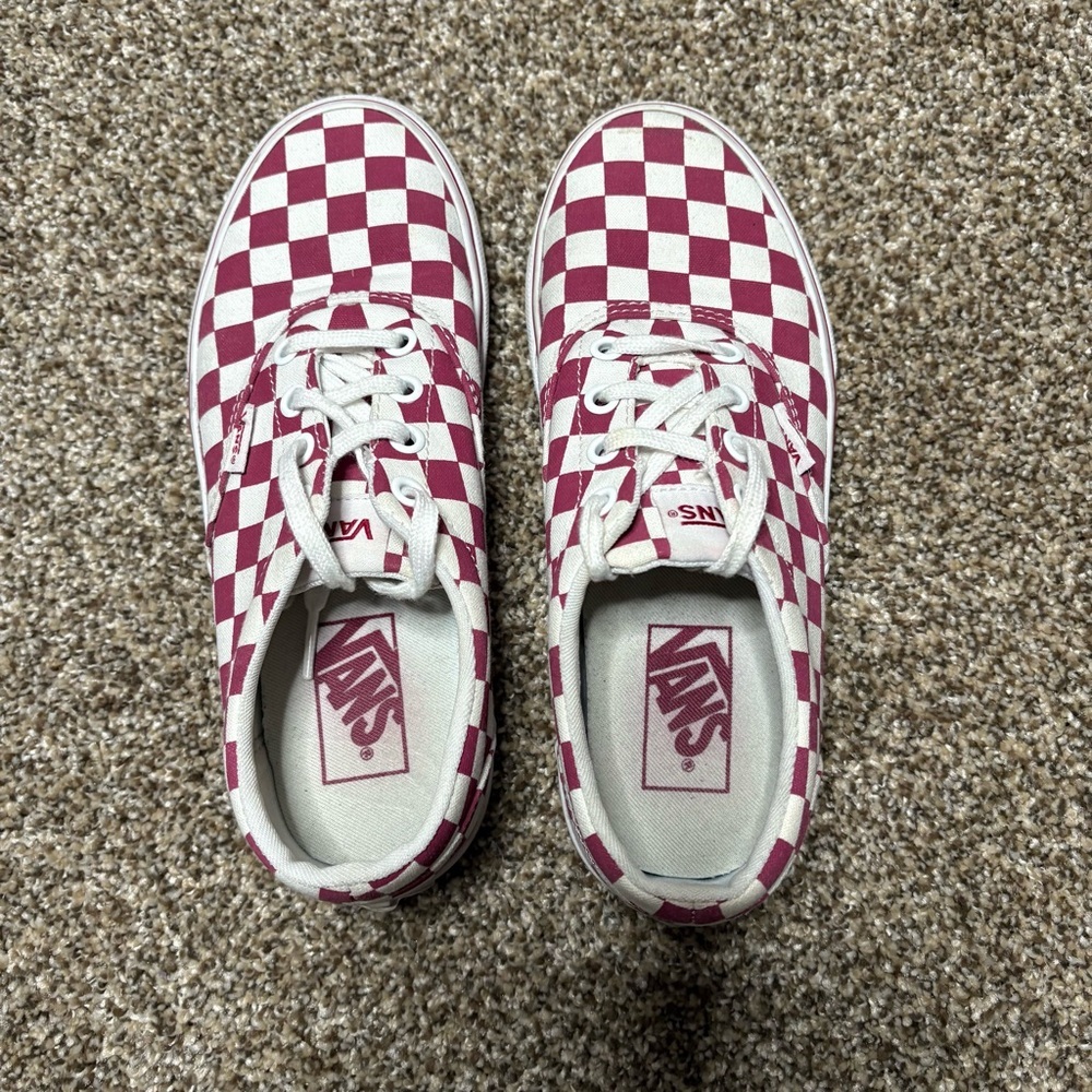 Vans Women’s Checkered Sneakers Size 6 - Picture 6 of 9